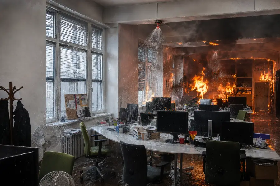 cara kerja fire sprinkler