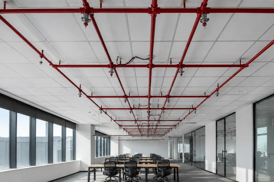 fire sprinkler pada ruangan kantor