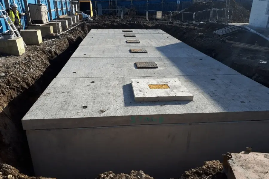 instalasi ground water tank